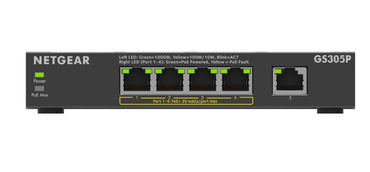 Switch NETGEAR GS305EP 5 ports PoE+ — vue dessus — Maroc