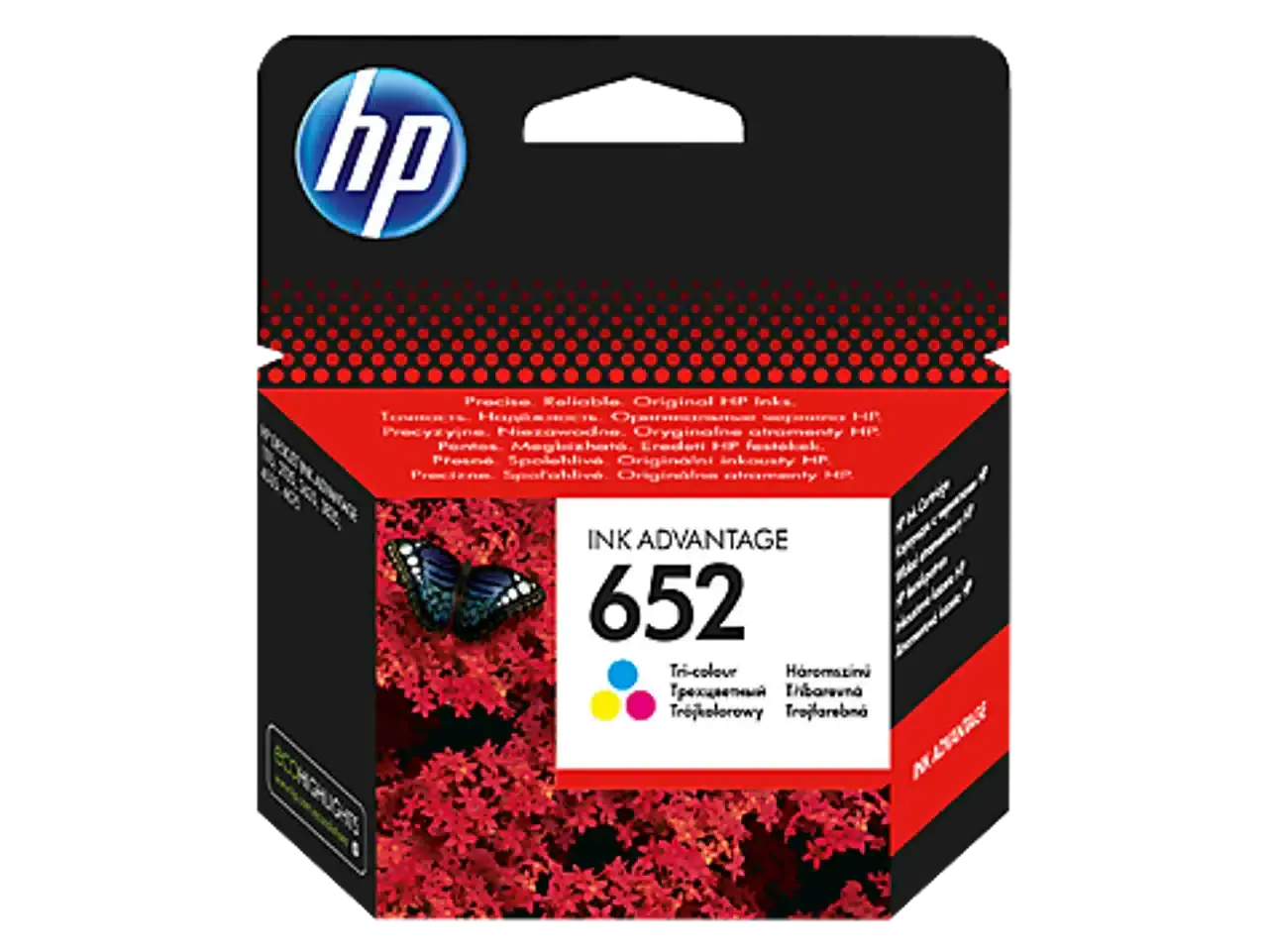 HP 652 trois couleurs – Cartouche d’encre HP d’origine (F6V24AE) Connecto.ma