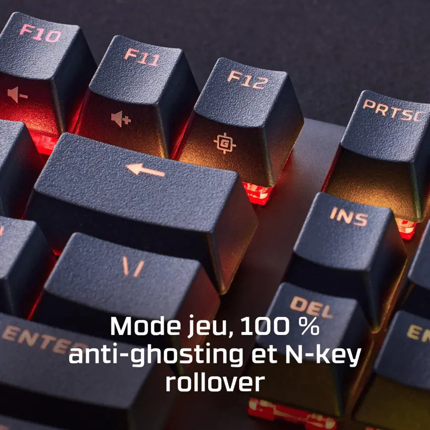 Clavier avec fil Gamer HyperX Alloy Origins PBT – Mécanique — vue 2 — Connecto.ma