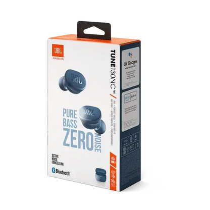 JBL Tune 130NC TWS – Écouteurs Bluetooth Bleu ANC IPX4 Connecto.ma