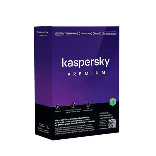Kaspersky Premium (équivalent à Total Security) – 5 Postes / 1 an (KL10478BEFS-SLIMMAG) Kaspersky