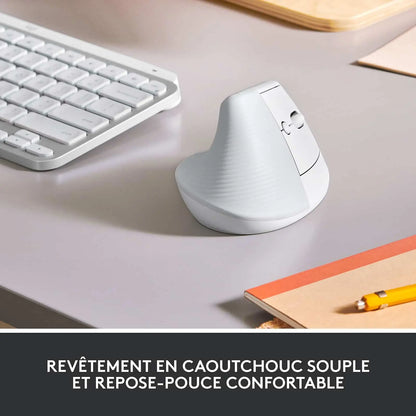 Souris sans fil ergonomique Logitech Lift – Blanc (910-006475) Connecto.ma