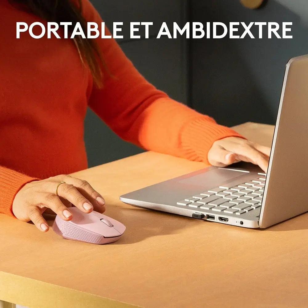 Logitech M171 Sans Fil – Rose — vue 4 — Connecto.ma