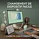 Logitech Pebble Keys 2 K380s Mini–Clavier sans fil Bluetooth — vue 5 — Connecto.ma