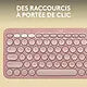 Logitech Pebble Keys 2 K380s Mini–Clavier sans fil Bluetooth — vue 4 — Connecto.ma
