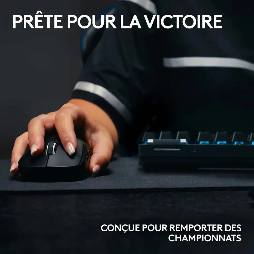 Logitech G Wireless Gaming Pro X Superlight 2–Noir — vue 2 — Connecto.ma