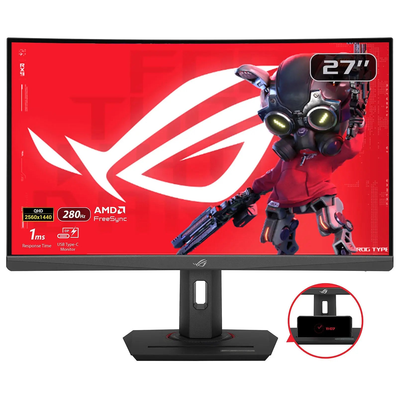 ASUS ROG Strix XG27WCMS – Moniteur 27″ 2,5K 280 Hz (4711387530146) Connecto.ma