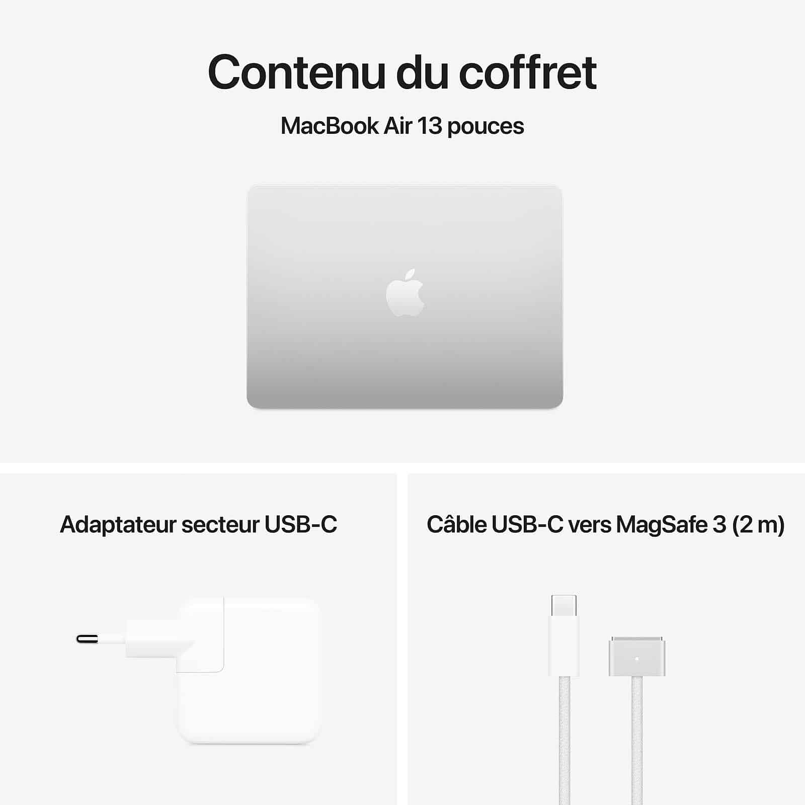 Apple Macbook Air M4 13 Pouces 2025 Argent 24Go 512 Go Mc654Fn A — Apple au Maroc | Connecto.ma