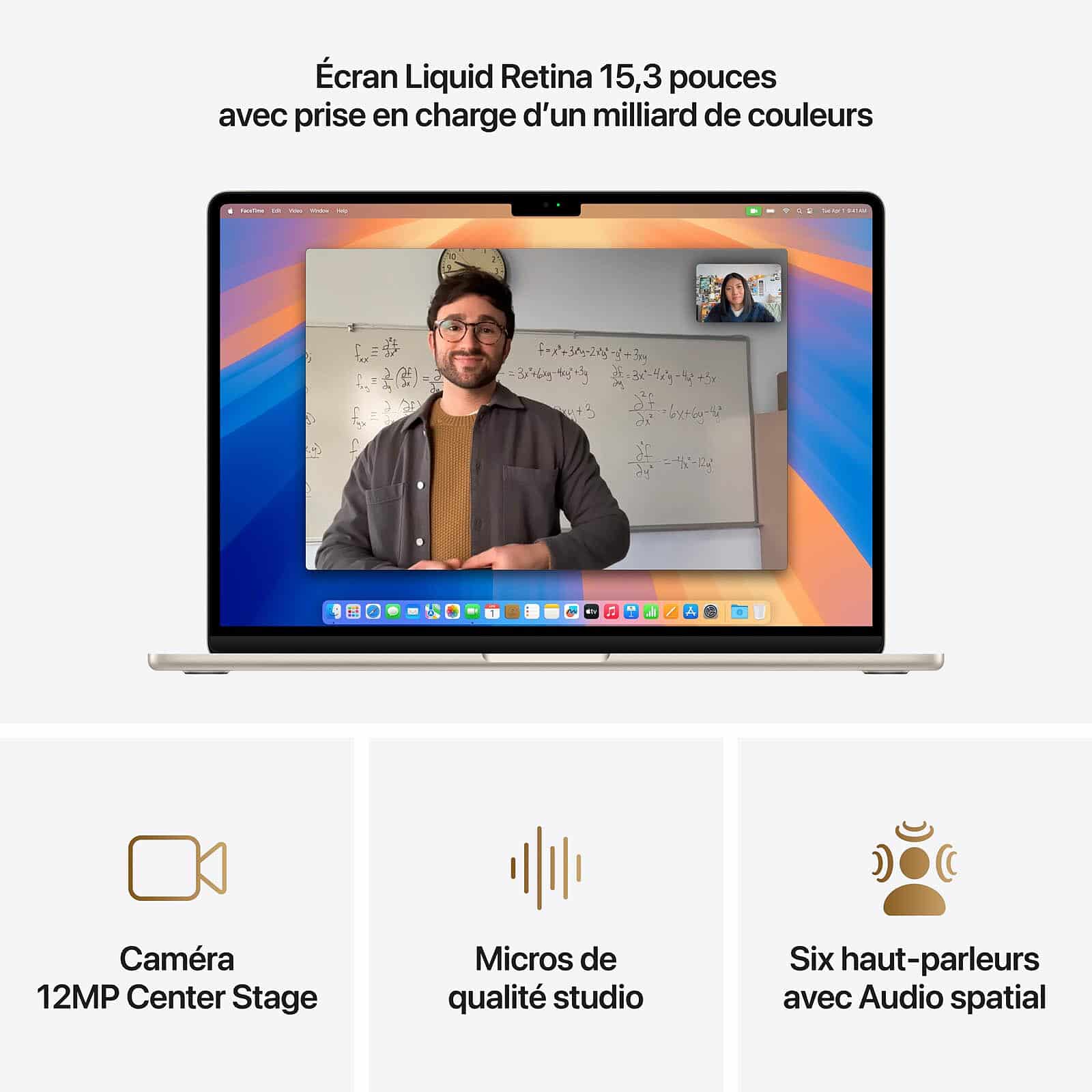 Apple Macbook Air M4 15 Pouces 2025 Lumiere Stellaire 16Go 512 Go Mw1K3Fn A — Apple au Maroc | Connecto.ma