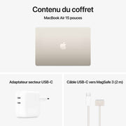 Apple Macbook Air M4 15 Pouces 2025 Lumiere Stellaire 16Go 256 Go Mw1J3Fn A — Apple au Maroc | Connecto.ma