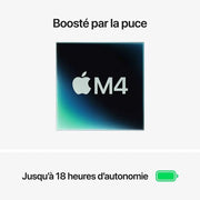 Apple MacBook Air M4 15 pouces Minuit 16Go/512 Go — vue 3 — Connecto.ma
