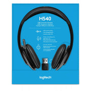 Casque Logitech H540 avec microphone anti-parasite–USB — vue 5 — Connecto.ma