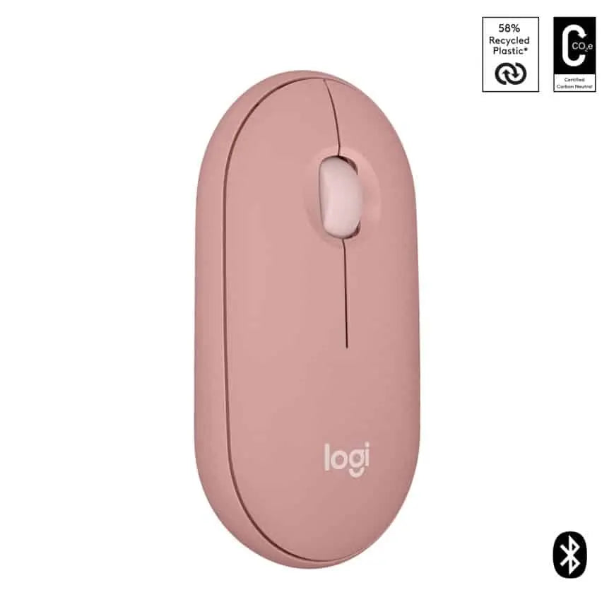 Logitech Pebble 2 M350s Souris Sans Fil Bluetooth – Rose — vue 8 — Connecto.ma