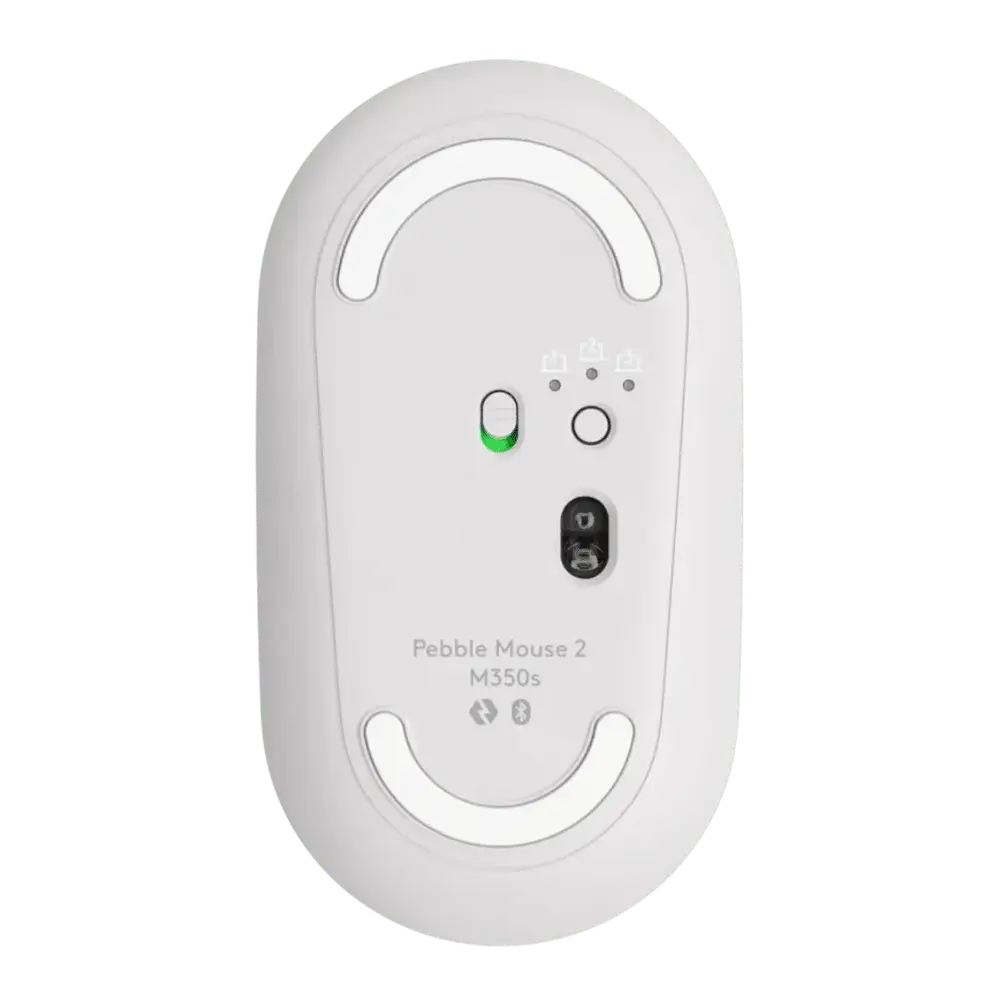 Logitech Pebble 2 M350s Souris Sans Fil Bluetooth – Blanc — vue 4 — Connecto.ma