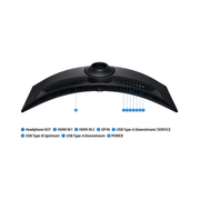 Écran 49″ DQHD incurvé Gaming Samsung Odyssey G9 G91F (LS49FG910EUXEN) — SAMSUNG au Maroc | Connecto.ma