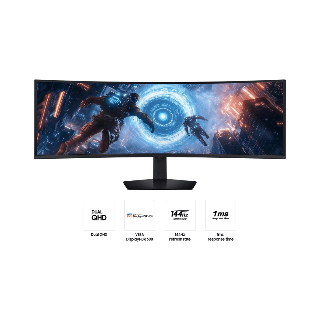 Écran 49″ DQHD incurvé Gaming Samsung Odyssey G9 G91F (LS49FG910EUXEN) — SAMSUNG au Maroc | Connecto.ma