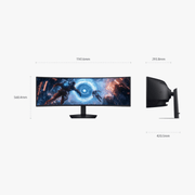 Écran 49″ DQHD incurvé Gaming Samsung Odyssey G9 G91F (LS49FG910EUXEN) — SAMSUNG au Maroc | Connecto.ma