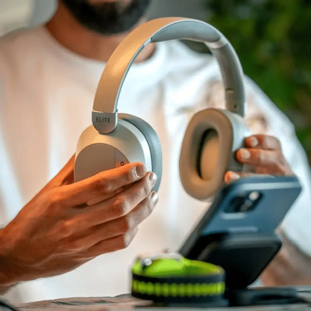 Maestro Elite Bluetooth Casque – Cream — vue 3 — Connecto.ma