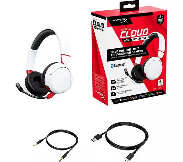 HyperX Cloud Mini Bluetooth (7G8F2AA) – Casque Gaming Sans Fil Léger avec Micro Intégré HYPERXMaroc | Connecto.ma
