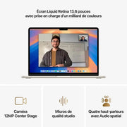 Apple MacBook Air M4 13 pouces Lumière stellaire 24Go/512 Go — vue 2 — Connecto.ma
