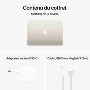 Apple MacBook Air M4 13 pouces Lumière stellaire 24Go/512 Go — vue 3 — Connecto.ma