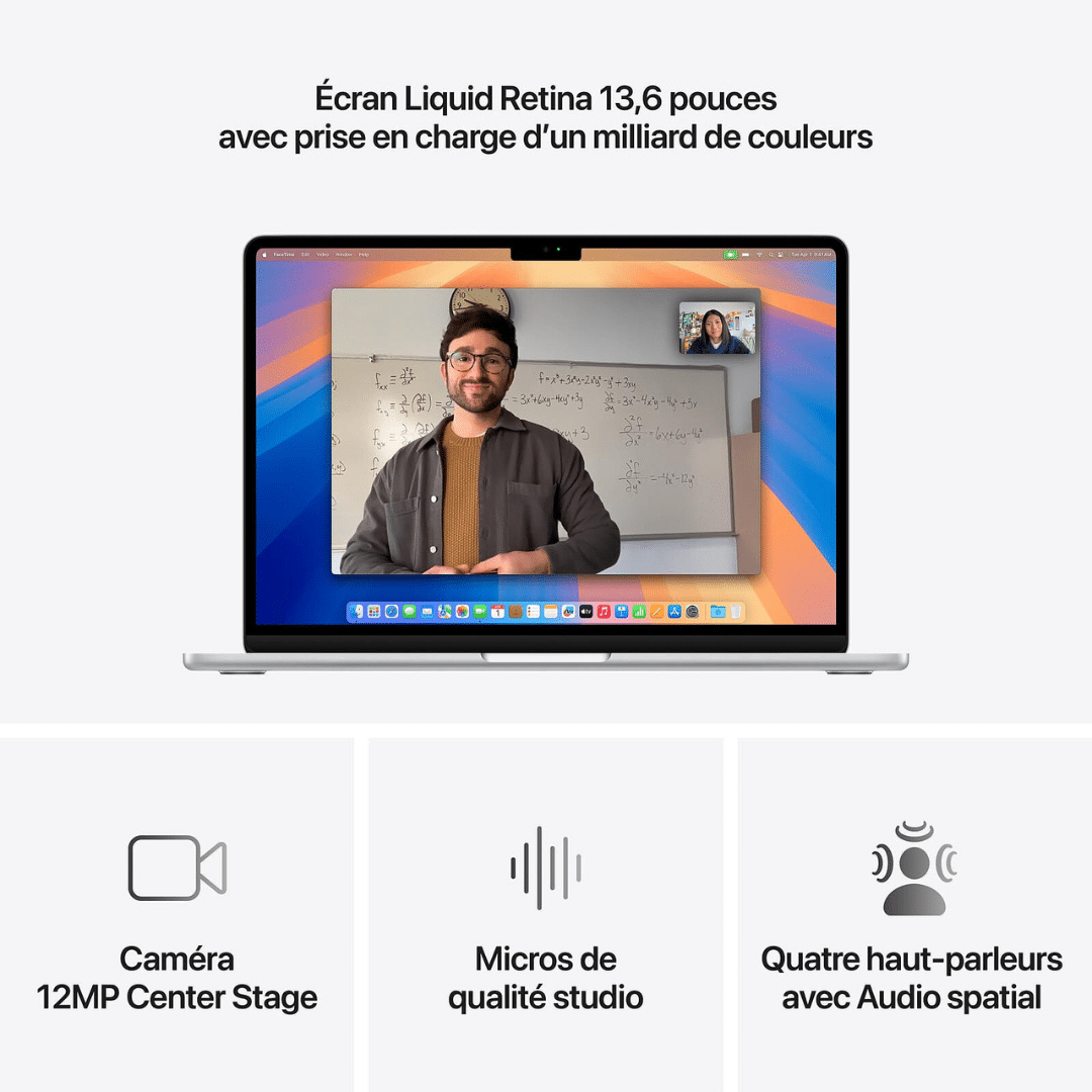 Apple Macbook Air M4 13 Pouces Argent 16Go 256 Go Mw0W3Fn A — Apple au Maroc | Connecto.ma
