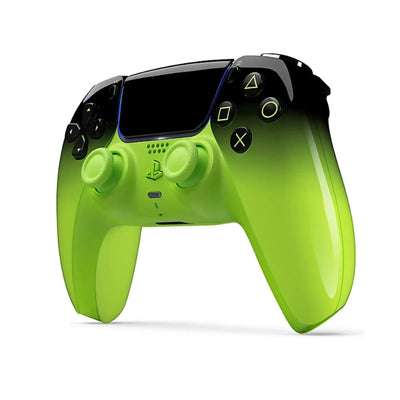 Manette PS5 DualSense Remix Green – Vue face avant côté droit | Sony Officiel Maroc