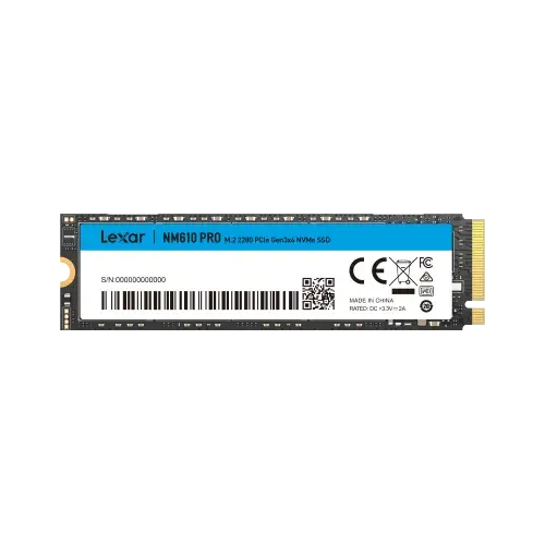 Lexar NM610 PRO -1 To Disque Dur Nvme SSD M.2 2280 PCIe Gen3x4 — Connecto.ma