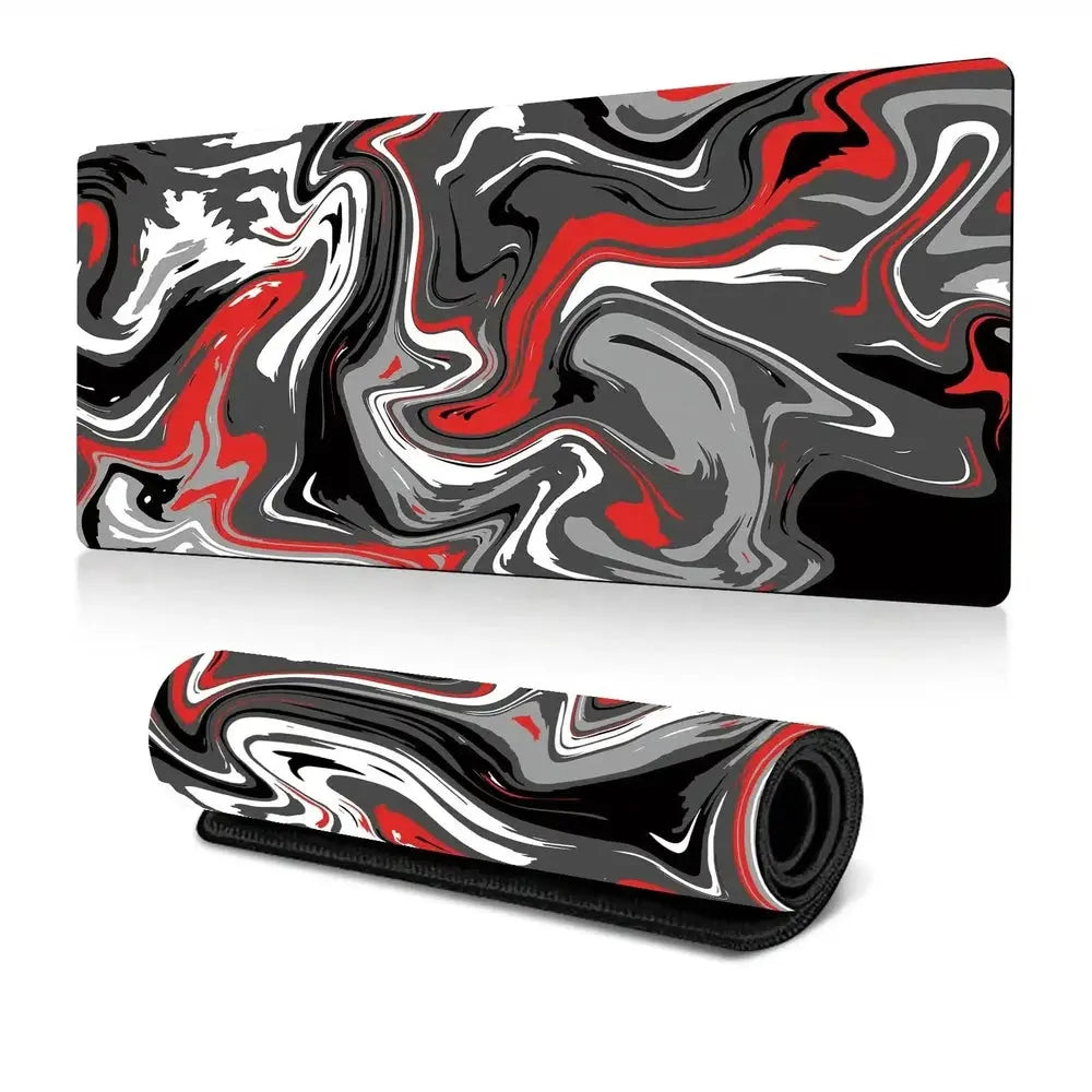 Tapis de Souris XXL 40×90 cm (Noir&Rouge) — Connecto.ma