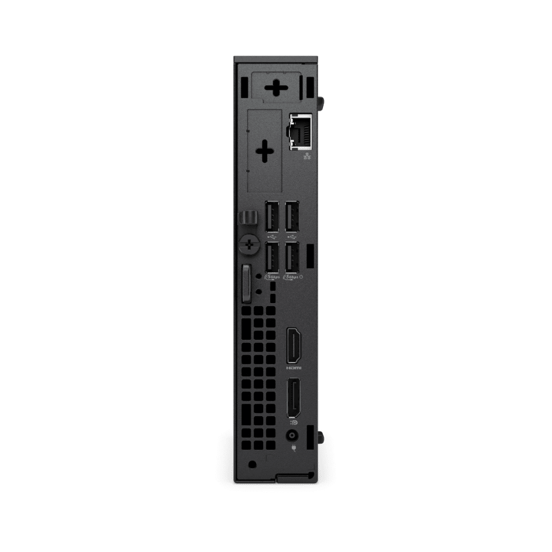 Dell Pro Micro QCM1250 – Vue 3/4 mini-PC professionnel silencieux