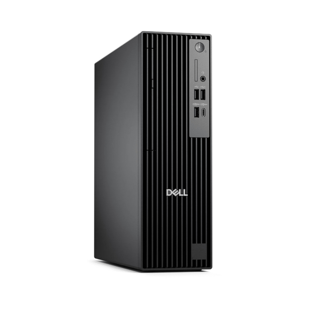 Dell Pro Slim Tower QCS1250 – Vue latérale design compact faible encombrement