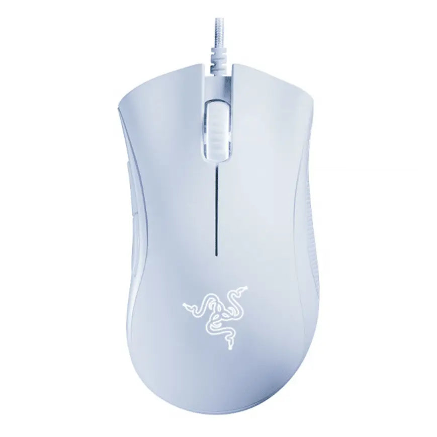 Souris Avec Fil Gamer Razer Deathadder Essential – Blanc — Connecto.ma