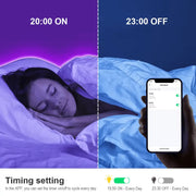 Bande Néon RVB LED Intelligente – Contrôle WiFi & Alexa — vue 2 — Connecto.ma