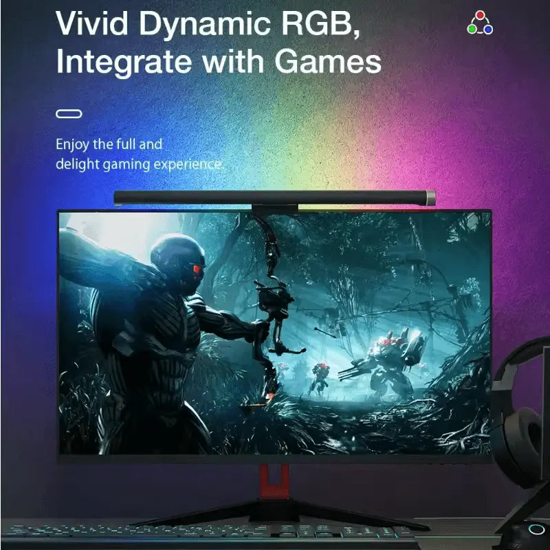 Lampe LED Suspendue LYMAX G1 – Barre Lumineuse Écran PC, RGB, Protection des Yeux, Télécommande, USB-C, Température Réglable Connecto.ma