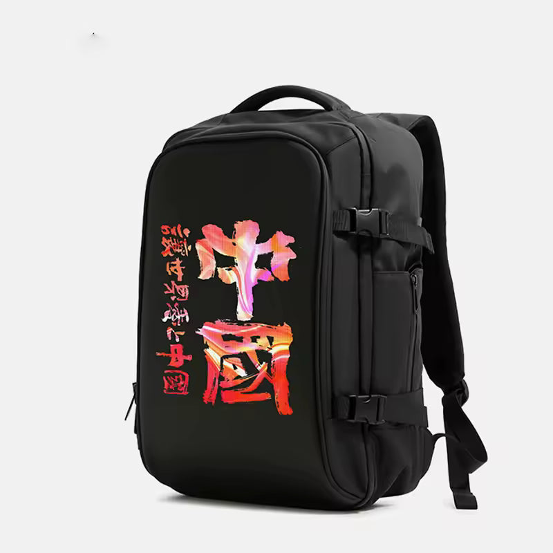 Sac à dos LED intelligent avec écran Bluetooth – USB, panneau d'affichage personnalisable-cartable Connecto.ma