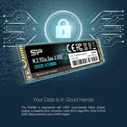 Silicon Power Disque dur SSD M2 Nvme – 256 Go — vue 3 — Connecto.ma