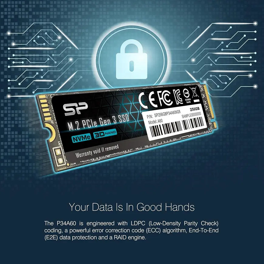 Disque dur Silicon Power 256 Go SSD M2 NVME — vue 4 — Connecto.ma