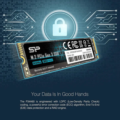 Disque dur Silicon Power 256 Go SSD M2 NVME (SP256GBP34A60M28) SILICON POWER