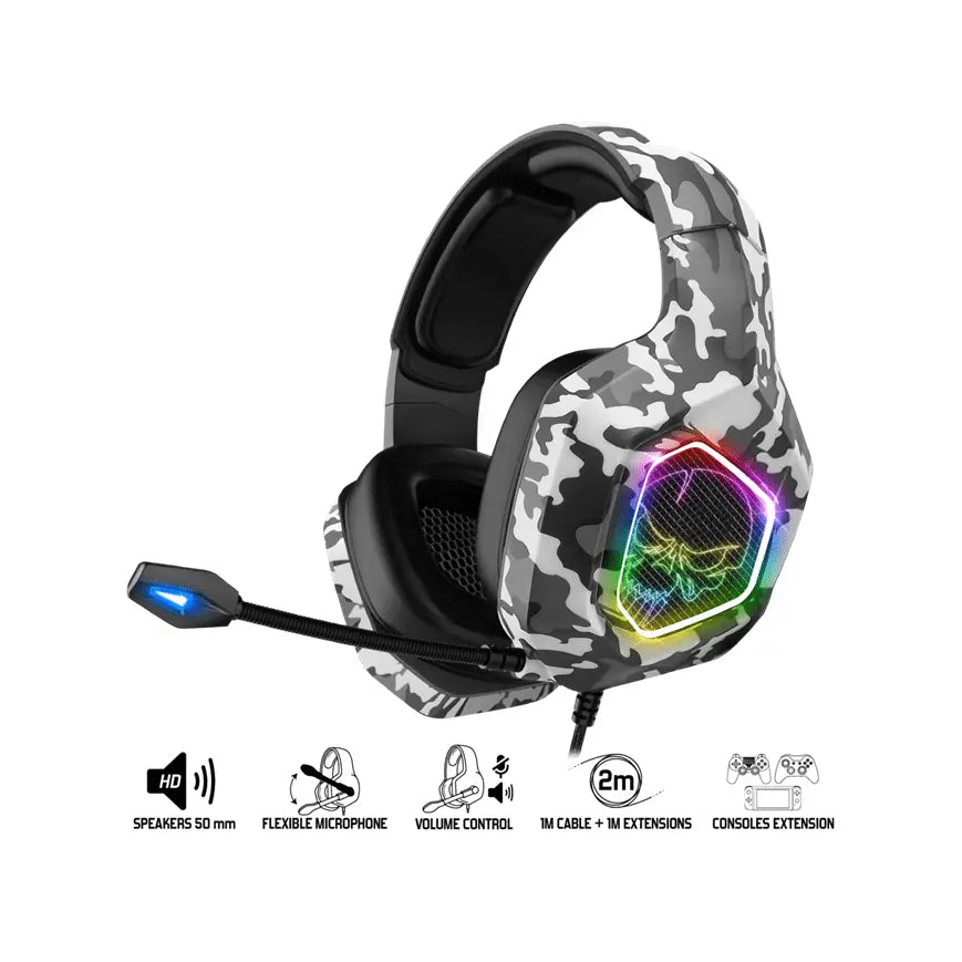Casque avce fil Spirit of Gamer Elite-H50 – Artic Edition – RGB (SPIRITCASQH50) Spirit