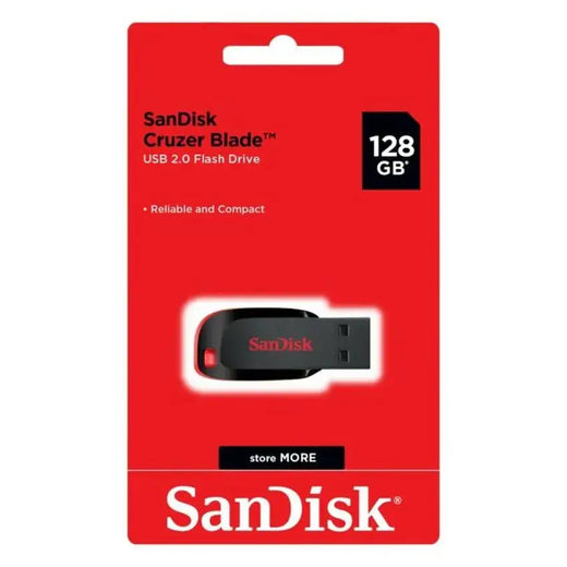 Clé USB SanDisk Cruzer Blade 128 Go (SDCZ50-128G-B35)