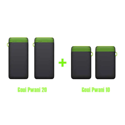 Goui PowerBank Pack – 2x Pwani 10 avec 2x Pwani 20 – 15W — Connecto.ma