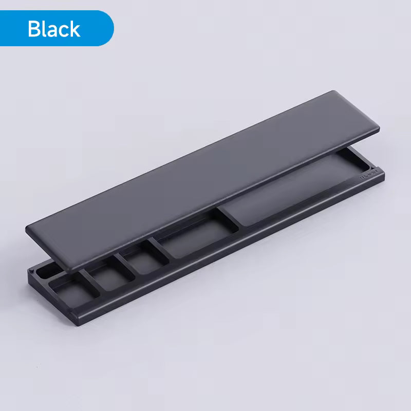 Repose-poignets de clavier Hagibis avec rangement – Noir et Blanc