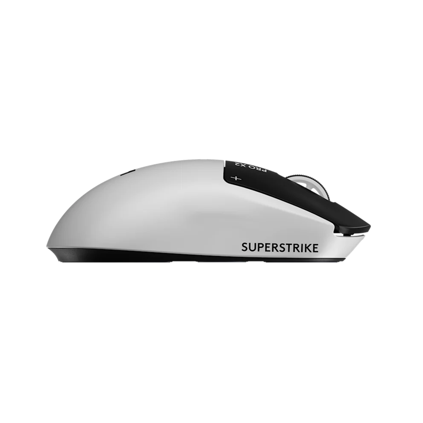 Logitech G PRO X2 SUPERSTRIKE vue de profil — souris gaming légère 61g Maroc