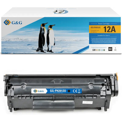 Toner compatible G&G HP Q2612A/CRG303/CRG104/CRG703/FX10/CRG304 Toner B (Q2612A-G&G) — Connecto.ma