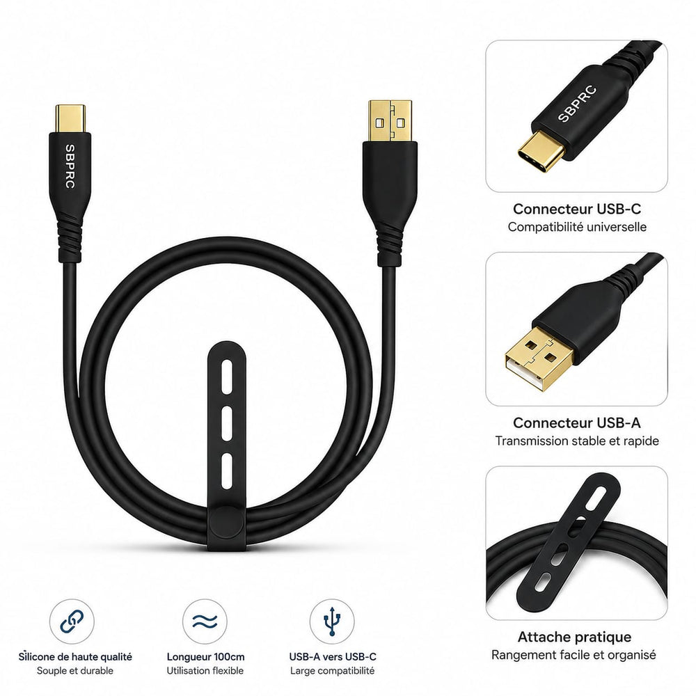 Câble de charge de données ALVA 60W USB-C vers Lightning – Santa Barbara Polo Racquet Club – Connecto.ma Maroc (photo 2)