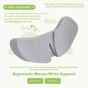 Mouse Palm Pad Gris — positionnement ergonomique poignet — Connecto.ma