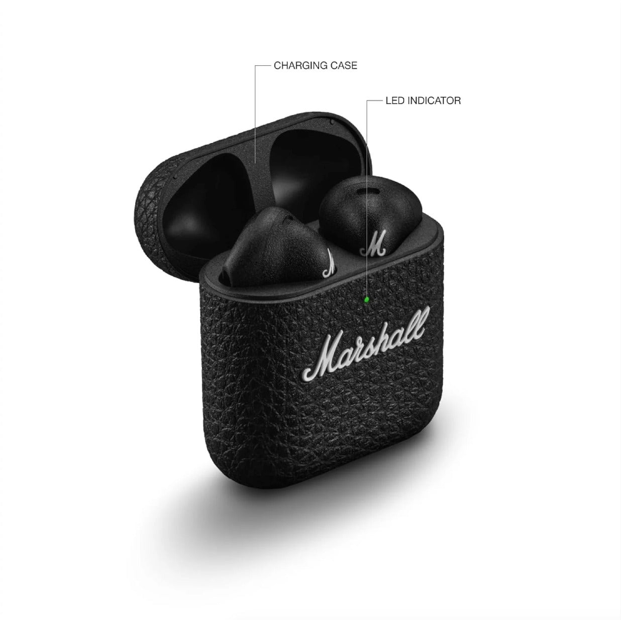 Écouteurs Bluetooth Marshall Minor IV Noir – True Wireless, 30 h d’autonomie