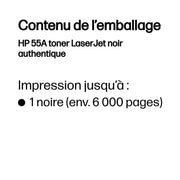 HP 55A Noir – Toner HP LaserJet d’origine — vue 3 — Connecto.ma