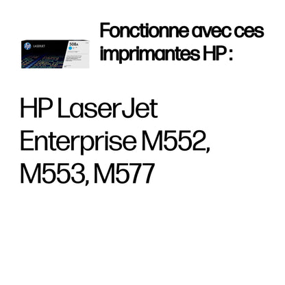 Toner HP 508A LaserJet authentique – Cyan (CF361A) Hewlett Packard