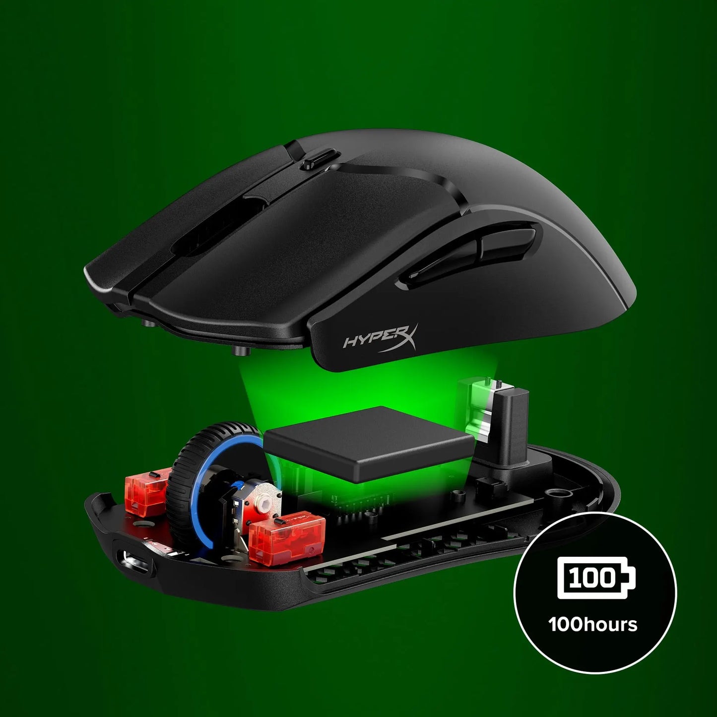 Souris Gamer Sans fil HyperX Pulsefire Haste 2 Mini- Noir (7D388AA) - Connecto.ma